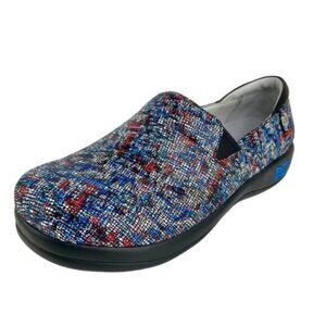 Alegria Red White Blue Whole Shebang Clog